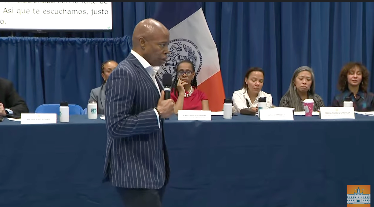 See Mayor Eric Adam’s East Harlem Town Hall